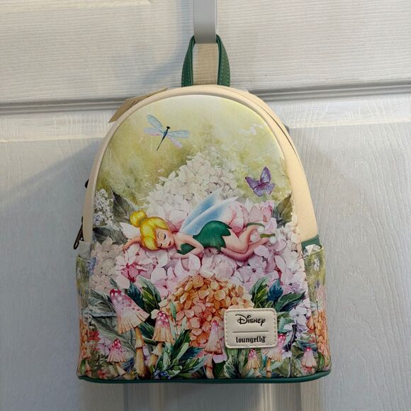 Loungefly Disney Tinker Bell Floral Mini Backpack NEW main image 13